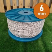 6 MM 50 METRE SOYLU HALAT ÖRGÜ İSKOTA HALAT DENİZCİ TEKNE HALATI SALINCAK İP DAĞCI İP HALAT - 1