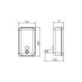 Serel Paslanmaz Dikey Sıvı Sabunluk 140107002 - 2