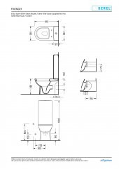 Serel Frıendly 61 Cm Unıversal Klozet (6716) + Amadıs 60 Cm Kılıf Rezervuar (Ad46) 6788STS110H - 2