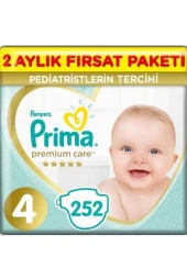 Prima Premium Care Bebek Bezi 4 Beden 252 Adet Maxi 2 Aylık Fırsat Paketi - 1