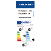 Falken 255/55 R19 Tl 111 Xl Wınter Peak F-Ice1 Kışlık Üretim Tarihi 2021 - 4