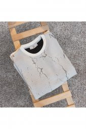 SÜVARİ MERMER DESEN RAHAT KALIP SWEATSHİRT - 2