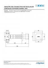 Eca Ankastre Ara Kesme Taharet Valfi 102151024 - 2