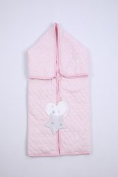 Babyhola %100 Pamuk Kız Erkek Bebek Kapitone Kundak Battaniye Yenidoğan Hediyelik Hastane Çıkışı 11342 - 1