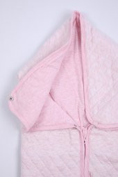 Babyhola %100 Pamuk Kız Erkek Bebek Kapitone Kundak Battaniye Yenidoğan Hediyelik Hastane Çıkışı 11342 - 3