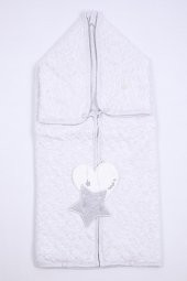 Babyhola %100 Pamuk Kız Erkek Bebek Kapitone Kundak Battaniye Yenidoğan Hediyelik Hastane Çıkışı 11342 - 11