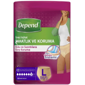 DEPEND Emici Külot L Beden 10 Adet - 1