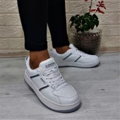 Kinetix Enner Pu Beyaz Comfort Fuspetli Atom Sneaker Spor Ayakkabı thumbnail 5