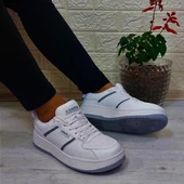 Kinetix Enner Pu Beyaz Comfort Fuspetli Atom Sneaker Spor Ayakkabı thumbnail 3