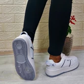 Kinetix Enner Pu Beyaz Comfort Fuspetli Atom Sneaker Spor Ayakkabı thumbnail 7