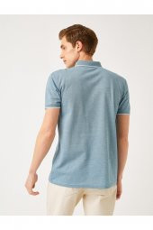 Basic Polo Yaka Tişört - 4
