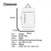 Classone RC58-150 Triesta 15.6 Inch Su Geçirmez  Notebook Sırt Çantası - 6