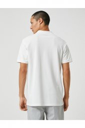 Basic Tişört Polo Yaka Düğme Detaylı - 9