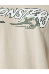 Slogan Baskılı Tişört Bisiklet Yaka Dar Kesim Pamuklu thumbnail 6