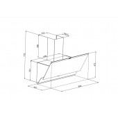 Silverline 3490 Oslo Beyaz Cam Davlumbaz 90 Cm - 4