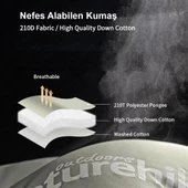 Naturehike M180S Pongee Pamuklu Uyku Tulumu -8°C Yeşil Right - 12