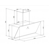 Silverline 3457 Soho Gri Cam Davlumbaz 80 Cm - 3
