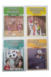 Macera Gezginleri 1 Paket 8 Kitap 3 ve 4 Sınıf Okuma Kitabı 80 Sayfa Renkli Baskı Hikaye Kitap Seti - 3