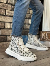 BA0142 Bantlı Erkek Yüksek Taban Gazete Spor Bot thumbnail 1