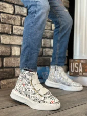 BA0142 Bantlı Erkek Yüksek Taban Rakamlı Spor Bot thumbnail 1