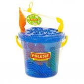 Polesie Maxi Yuvarlak Kova 9 Parça - POL-35790-MAVİ - 2