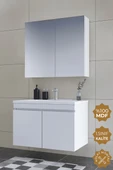 Teta Home Tokyo 65 CM Mdf Banyo Dolabı Seti  Beyaz thumbnail 1