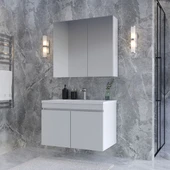 Teta Home Tokyo 65 CM Mdf Banyo Dolabı Seti  Beyaz - 1
