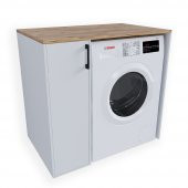 Teta Home Çamaşır Makinesi Dolabı Trend Atlantik Çam-Beyaz - 2