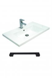 Teta Home Yalova 65cm Antrasit-Parlak Akrilik Beyaz MDF Banyo Dolabı Seti - 4