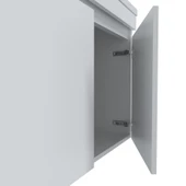 Teta Home Tokyo 65 CM Mdf Banyo Dolabı Seti  Beyaz - 3