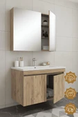 Teta Home Tokyo 65 CM Mdf Banyo Dolabı Seti  Atlantik Çam thumbnail 2