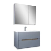 Teta Home Madrid 80 cm Mdf Banyo Dolabı Seti  Sis Gri-Atlantik Çam - 1