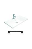 Teta Home Lizbon 80 cm Mdf Banyo Dolabı Seti ve Boy Dolabı  Atlantik Çam-Beyaz - 3