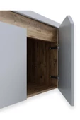 Teta Home Napoli 80 cm Mdf Banyo Dolabı Seti + Boy Dolabı  Atlantik Çam-Beyaz - 3