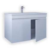 Teta Home Tokyo 80 cm Mdf Banyo Lavabolu Alt Dolap  Beyaz - 2