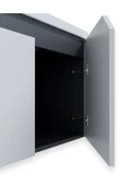 Teta Home Napoli 80 cm Mdf Banyo Dolabı Seti + Boy Dolabı  Antrasit-Beyaz - 3