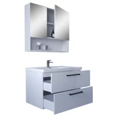 Teta Home Batum 80 Cm Mdf Banyo Dolabı Seti  Beyaz - 2