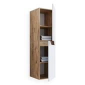 Teta Home Napoli Mdf Banyo Boy Dolabı  Atlantik Çam-Beyaz - 1