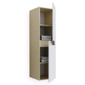 Teta Home Napoli Mdf Banyo Boy Dolabı  Bej-Beyaz - 1