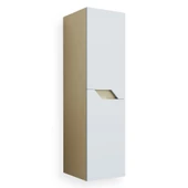 Teta Home Napoli Mdf Banyo Boy Dolabı  Bej-Beyaz - 2