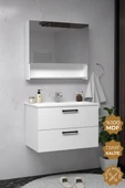 Teta Home Batum 65 Cm Mdf Banyo Dolabı Seti  Beyaz thumbnail 1