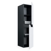 Teta Home Napoli Mdf Banyo Boy Dolabı  Antrasit-Beyaz - 2
