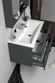 Teta Home Batum 65 Cm Mdf Banyo Dolabı Seti  Antrasit thumbnail 3