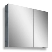 Teta Home Tokyo 80CM Mdf Banyo Üst Aynalı Dolap  Antrasit-Beyaz - 1