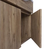 Teta Home Kahire 80 Cm Mdf Banyo Dolabı Seti  Atlantik Çam thumbnail 3