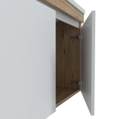 Teta Home Tokyo 80 Cm Mdf Banyo Dolabı Seti +Boy Dolabı  Atlantik Çam-Beyaz - 3