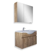 Teta Home Kahire 65 Cm Mdf Banyo Dolabı Seti  Atlantik Çam - 1