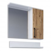 Teta Home Eko 65 Cm Mdf Banyo Aynalı Üst Dolap  Beyaz-Atlantik Çam - 1