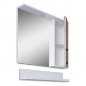 Teta Home Eko 65 Cm Mdf Banyo Aynalı Üst Dolap  Beyaz-Atlantik Çam - 2