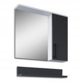 Teta Home Eko 65 Cm Mdf Banyo Aynalı Üst Dolap  Beyaz-Antrasit - 2